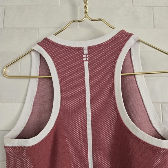Sweaty Betty Interval Seamless Workout Athletic Dress Pink Mauve Size Medium - Picture 7 of 8